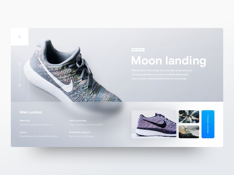 athletic shoes, running shoes, sneakers, sports shoes, training shoes, product launch, minimalist, calm, fresh, neutral, blue